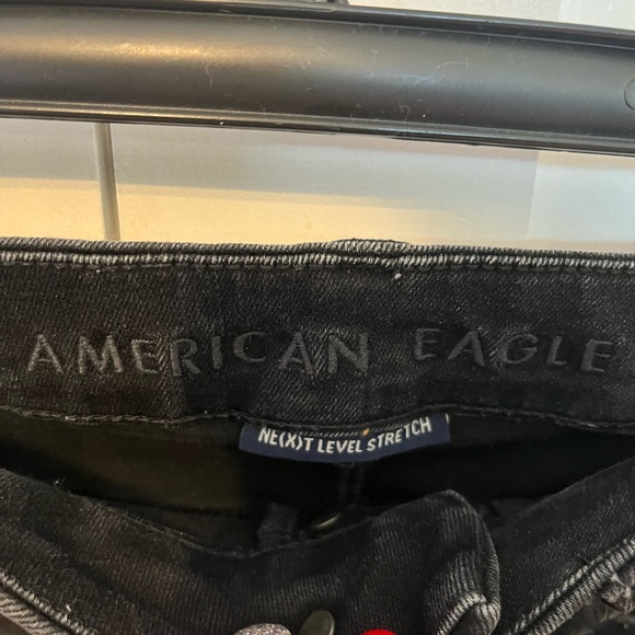 Distressed black jean shorts - Picture 3 of 7